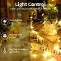 BESWILL Solar String Lights, 2 Pack 88.6FT 240LEDs Solar Fairy Lights, Solar Powered String Light with 8 Lighting Modes Waterproof, Decoration Lights for Christmas/Halloween/Party (Warm White)