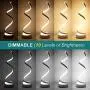 LENIVER LED Table Lamp Set of 2, Modern Minimalist Dimmable Spiral Table Lamp, 12W 3 Color Bedside Lamp Desk Light for Bedroom, Living Room, Office, Nightstand, Bookshelf (White) LENIVER LED Table Lamp Set of 2, Modern Minimalist Dimmable Spiral Table Lamp, 12W 3 Color Bedside Lamp Desk Light for Bedroom, Living Room, Office, Nightstand, Bookshelf (White)