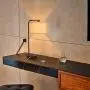 Side Table Lamp with Dual USB Ports, Dimmable Bedside Lamp Modern Nightstand Lamp Desk Reading Lamp with Linen Lampshade for Bedroom, Living Room, Study Room, Office, 8W 2700K LED Edison Bulb Included