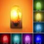 Natural Himalayan Salt Lamp, Waynewon Plug in Hand Carved Crystal Night Light – Best Living Room, Bathroom, Hallway Light [2 Color Bulbs]