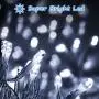 EMITEVER String Lights Indoor/Outdoor - Waterproof Ultrabright & Safe - 8 Modes Twinkle Lights 39FT 100LED, UL Plug in Christmas String Lights for Bedroom (Cold White)