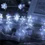 Christmas Lights, 20 Ft 40 LED Snowflake String Lights Battery Operated Waterproof Fairy Lights for Bedroom Patio Room Garden Party Home Xmas Decor Indoor Outdoor Christmas Tree Decorations Cool White Christmas Lights, 20 Ft 40 LED Snowflake String Lights Battery Operated Waterproof Fairy Lights for Bedroom Patio Room Garden Party Home Xmas Decor Indoor Outdoor Christmas Tree Decorations Cool White