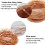 Twinkle Star 200 LED 66ft Fairy Copper String Lights USB and Adapter Powered, Dimmable Starry Copper Wire Light Home Lighting Decor for Indoor Outdoor Bedroom Wall Patio, White