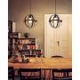 Tomons Ceiling Light Fixture, Pendant Lighting with Bulb Farmhouse Chandelier Spherical Rustic Hanging Light with Length Adjustable Cord for Hallway Dining Room Kitchen Farmhouse