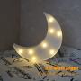 REVEW Marquee Night Light, Led Lamp Wall Decoration for Kids & Adults Room/Living Room/Bedroom Table - Battery Powered (Moon)