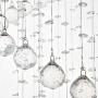 Elegant Spiral Crystal Chandelier Lighting, A1A9 Clear K9 Crystal Raindrop LED Ceiling Lights Chrome Flush Mount Pendant Light Fixture for Livingroom Dining Room Hallway Stairway Foyer (D16 H31)