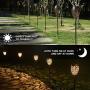 Ulmisfee Garden Solar Lights Pathway Outdoor Solar Stakes Lights, Waterproof Decorative Metal Lights for Yard, Lawn, Patio, Courtyard (2 Pack Garden Solar Lights)