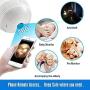 Camera, Include 16gb Card 1080P WiFi Security Camera, 2mp Wireles IP Led Cam,360 Degrees Panoramic vr Home Surveillance Cameras, Motion Detection/Night Vision/Alarm