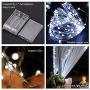 Ariceleo Led Fairy Lights Battery Operated, 4 Packs Mini Battery Powered Copper Wire Starry Fairy Lights for Bedroom, Christmas, Parties, Wedding, Centerpiece, Decoration (5m/16ft Cool White)