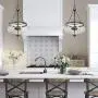 KSANA Glass Pendant Chandeliers for Dining Room, Kitchen Island, 12.5'' D