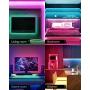LED Strip Light, RGB+White Rope Light Strip, Strip Lighting with iOS & Android App Control, Alexa & Google Assistant Support, IP65 Water Resistance, and Music-Syncing Effects for Home (16.4ft)