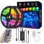 LED Strip Lights,32.8ft RGB 300LEDs Waterproof Light Strip Kits with infrared 44 Key, Suitable for Room,TV, Ceiling, Cupboard Bar Home Decoration