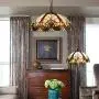 Capulina Tiffany Dining Table Lights, 16 Inch Wide Hanging Tiffany Style Lamp, 2-Light Stained Glass Lighting Fixtures, Stained Glass Dining Room Lights, Beautiful Victorian Tiffany Pendant Lights Capulina Tiffany Dining Table Lights, 16 Inch Wide Hanging Tiffany Style Lamp, 2-Light Stained Glass Lighting Fixtures, Stained Glass Dining Room Lights, Beautiful Victorian Tiffany Pendant Lights