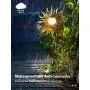 Garden Solar Lights, Waterproof Sun Solar Panel Outdoor Decoration LED Lights with Windbells Yard Decor Hanging Glass Globe LED Lights for Pathway, Patio, Backyard, Lawn and Porch