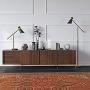 Henn&Hart Rex Two Tone Black and Brass Finish Table Lamp for Living Room / Office / Bedside