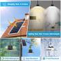 Solar Lights Outdoor, NIORSUN LED Solar Pendant Lights 5000K|4000K|3000K| Dimmable Lighting with Remote Control, 2x16.4ft Cable IP65 Waterproof for Indoor, Garden, Patio, Garage, Camp(2 Pack)