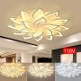 18 Heads LED Ceiling Light, Modern Dimmable Acrylic Chandelier Lamp Lotus Shape Pendant Light Fixture Home Decor for Living Room Dining Room Bedroom