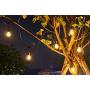 AETOLFIW 48ft Waterproof Light String with Incandescent Glass Bulbs, Bright Fairy Light Strip Decoration Outdoor String Light for Indoor Outdoor Commercial Party Use