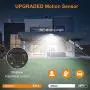 LEPOWER 1000LM Solar LED Security Lights Mtion Outdoor, 2 Adjustable Head Solar Motion Sensor Light, 5500K White Light, IP65 Waterproof Solar Flood Light for Garage, Yard, Patio(Black)