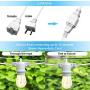 YVETTE LED Outdoor String Lights 25ft, Waterproof Backyard String Lights, Linkable ETL Approved 8 Base Sockets 2200K WarmWhite 9 S14 Bulbs(1 Spare) for BBQ Porch Wedding Garden Party (White)