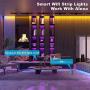 65.6ft Led Strip Lights, USTO Smart WiFi Led Lights Strip Work with Alexa and Google Home, Strip Lights Phone App Controlled Led Lights for Bedroom, Party, Home Decoration