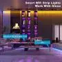 65.6ft Led Strip Lights, USTO Smart WiFi Led Lights Strip Work with Alexa and Google Home, Strip Lights Phone App Controlled Led Lights for Bedroom, Party, Home Decoration