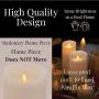 Raz Imports Push Flame Ivory Pillar Candles with Remote, Set of 3 - 2D - Flameless Lighting Accent and Battery Operated Flickering Light Source with Timer - Fake Candles for Living Room and Bedroom