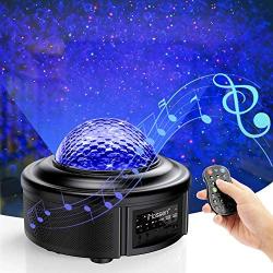 Galaxy Projector Light Star Projector Night Light Ocean Wave Starry Projector with Bluetooth Speaker,Rotating LED Projection Light for Kids Bedroom Decoration