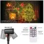 NUÜR Laser Projector Light with 24 Festive Patterns for Christmas & Party, IP65 Waterproof Projection Lamp with Remote Control & Timer Function for Indoor & Outdoor Use