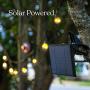 Brightech Ambience Pro - Weatherproof, Solar Power Outdoor String Lights - 27 Ft Hanging Edison Bulbs Create Bistro Ambience in Your Yard - Commercial Grade, Shatterproof - 1W LED, Warm White Light