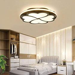 LED Mount Ceiling Lighting, Dimmable Heart-Shaped Ceiling Lights with Remote Control for Living Room/Dining Room/Bedroom-black-52x52x6cm