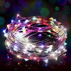 Ariceleo USB Powered String Light, 1 Pack USB Plug in Copper Wire Fairy Lights for Indoor, Bedroom Festival Christmas Wedding Party Patio Decorative Window with USB Interface (16ft./5M,Multi Color)