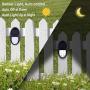 Solar Deck Lights, Solar Light Outdoor 6 LEDs Per Light Waterproof Solar Fence Lights for Outdoor Deck, Patio, Stair, Yard, Path and Driveway Pack of 8