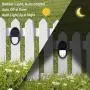 Solar Deck Lights, Solar Light Outdoor 6 LEDs Per Light Waterproof Solar Fence Lights for Outdoor Deck, Patio, Stair, Yard, Path and Driveway Pack of 8
