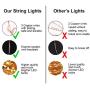 Moobibear LED String Lights 99ft, UL Listed Plug in Fairy Lights, 300 LED Warm White Starry String Light with ON/Off Switch, Waterproof Copper Lights for Bedroom, Patio, Birthday, Wedding, Party