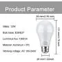 LEKE Dusk to Dawn Light Bulbs Outdoor 100W Equivalent Light Bulb E26/E27 Sensor Bulb 12W Smart Light Bulbs 6000K for Home, Front Porch Light, Yard Light, Garage Light, White-2 Pack