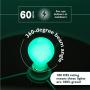 Christmas Light Bulbs - 60 Watt Red and Green Light Bulbs - Dimmable - E26 Base - by GoodBulb (60 Watt A19, 2 Pack)