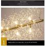 CROSSIO Modern Firework Crystal Chandelier, Dandelion LED Ceiling Light, Gold Stainless Steel 12 Lights Pendant Lighting Fixtures Chandeliers for Kitchen Dining Room Bedroom (36'' Dandelion Chandelier)