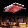 Dyrabrest Modern Crystal Ceiling Light Chandelier Lighting Flush Mount LED 4 Color Changing Fixture Pendant Lamp for Dining Room Living Room
