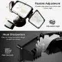 Motion Sensor Light Outdoor, FURANDE LED Security Lights with 3 Adjustable Heads, 42W 6000K 4000LM Super Bright Outdoor Flood Light, IP65 Waterproof for Pathway, Garage, Front Door and Yard Motion Sensor Light Outdoor, FURANDE LED Security Lights with 3 Adjustable Heads, 42W 6000K 4000LM Super Bright Outdoor Flood Light, IP65 Waterproof for Pathway, Garage, Front Door and Yard