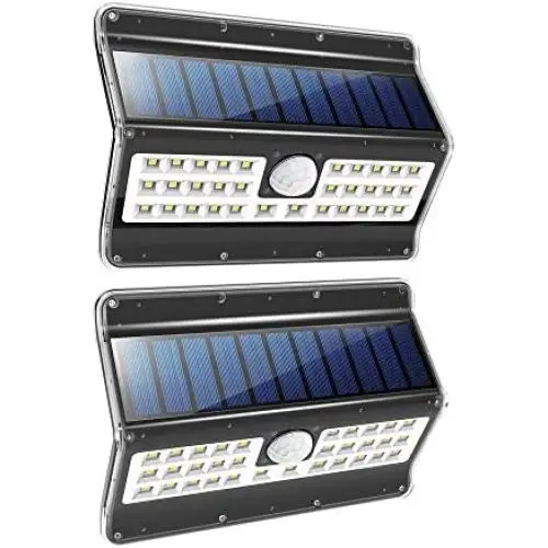 EZBASICS Solar Lights Outdoor, 3 Optional Modes Wireless Motion Sensor Light -120° Wide Angle, IP 65 Waterproof Powered Wall Light, Security Lights for Garden, Front Door, Yard, Garage, Deck, 2 Pack EZBASICS Solar Lights Outdoor, 3 Optional Modes Wireless Motion Sensor Light -120° Wide Angle, IP 65 Waterproof Powered Wall Light, Security Lights for Garden, Front Door, Yard, Garage, Deck, 2 Pack