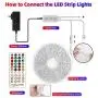 Led Strip Lights 32.8ft 1 roll ROYALPALM APP Control RGB 5050 LED Lights with Music Sync 40 Keys Remote Control for Home Living Room Bedroom Kitchen Party Decoration Led Strip Lights 32.8ft 1 roll ROYALPALM APP Control RGB 5050 LED Lights with Music Sync 40 Keys Remote Control for Home Living Room Bedroom Kitchen Party Decoration