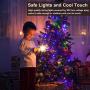 Decute 800 LED Christmas Lights 262ft Indoor Outdoor String Lights with 8 Lighting Modes, UL Certified Fairy Lights Plug in Twinkle Lights for Wedding Party Christmas Tree, Multi-Color