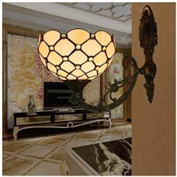 Wall Lamps, Tiffany Style Wall Lights, Retro Creative Bedroom Living Room Dining Room Study Staircase Hallway Aisle Decorative Lighting,A