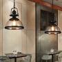 NIUYAO Industrial Nautical Transparent 12.2'' Wide Glass Pendant Lighting Vintage Chandelier Kitchen Dining Room Living Room Rustic Pendant Lamp Ceiling Hanging Lamp Fixture 454007