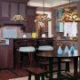 Capulina Tiffany Style Kitchen Lighting, 1-Light Stained Glass Lighting Fixtures, 11.9 inch Wide Lampshade Mini Pendant Light, Mission Style Kitchen Island Lighting, Tiffany Hanging Pendant Light