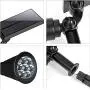 Solar spotlights outdoor 7 led multi color Solar Garden Lights for the patio law garden (changing & fixed color) 2 pack
