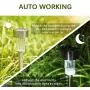 GIGALUMI Solar Lights Outdoor Garden Led Light Landscape/Pathway Lights Stainless Steel-12 Pack…