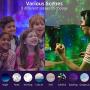 Star Projector, Yamla Smart Galaxy Light Projector Work with Alexa Google Assistant, Ocean Wave Night Light Projector with App Remote Control Bluetooth Speaker, Sky lite for Kids Adults Bedroom Party
