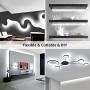 Lighting EVER LED Strip Light White, 16.4ft Dimmable Vanity Lights, 6000K Super Bright LED Tape Lights, 300 LEDs 2835, Strong 3M Adhesive, Suitable for Home, Kitchen, Bedroom, Daylight White